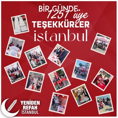 BİR GÜNDE 1251 ÜYE! TEŞEKKÜRLER İSTANBUL